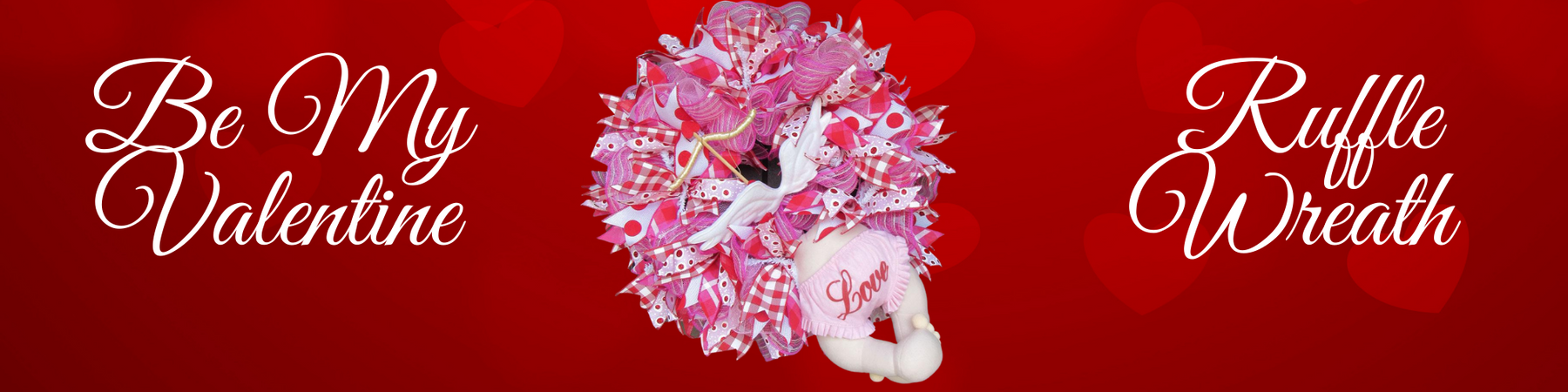 Cupid Valentine Deco Mesh Wreath Tutorial