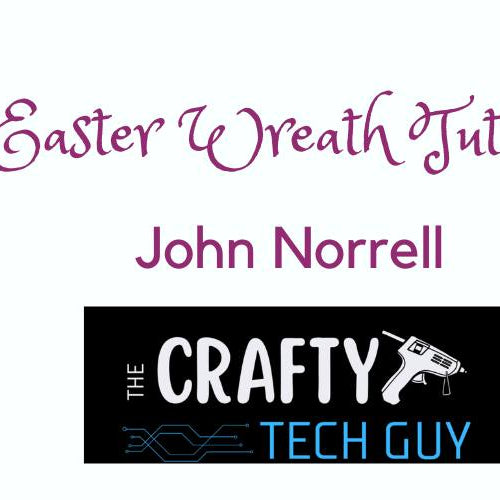 easter wreath tutorial with deco mesh by the crafty tech guy