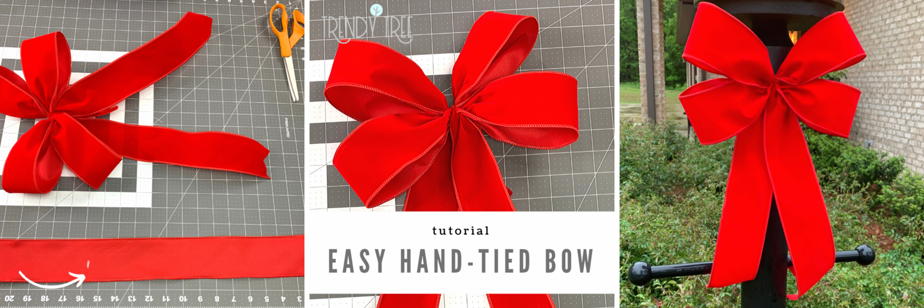 11 x 16 5-Loop Red Christmas Bow