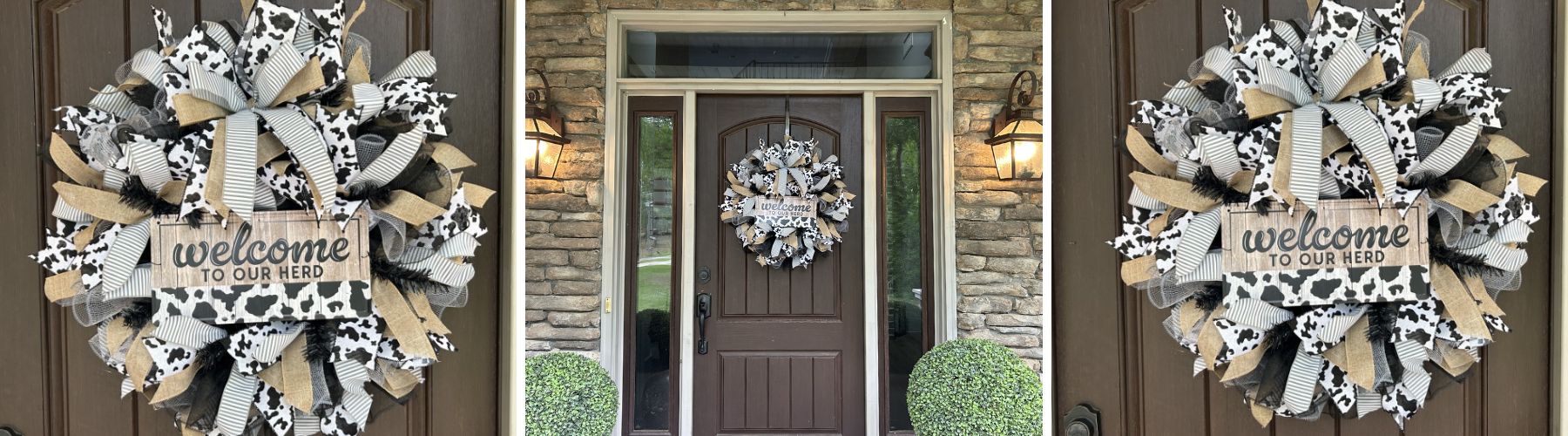 everyday welcome wreath made with new fine weave mesh