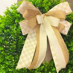neutral everyday wreath bow