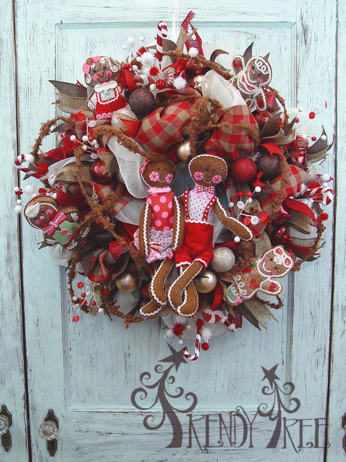 Gingerbread Christmas Wreath Tutorial — Trendy Tree