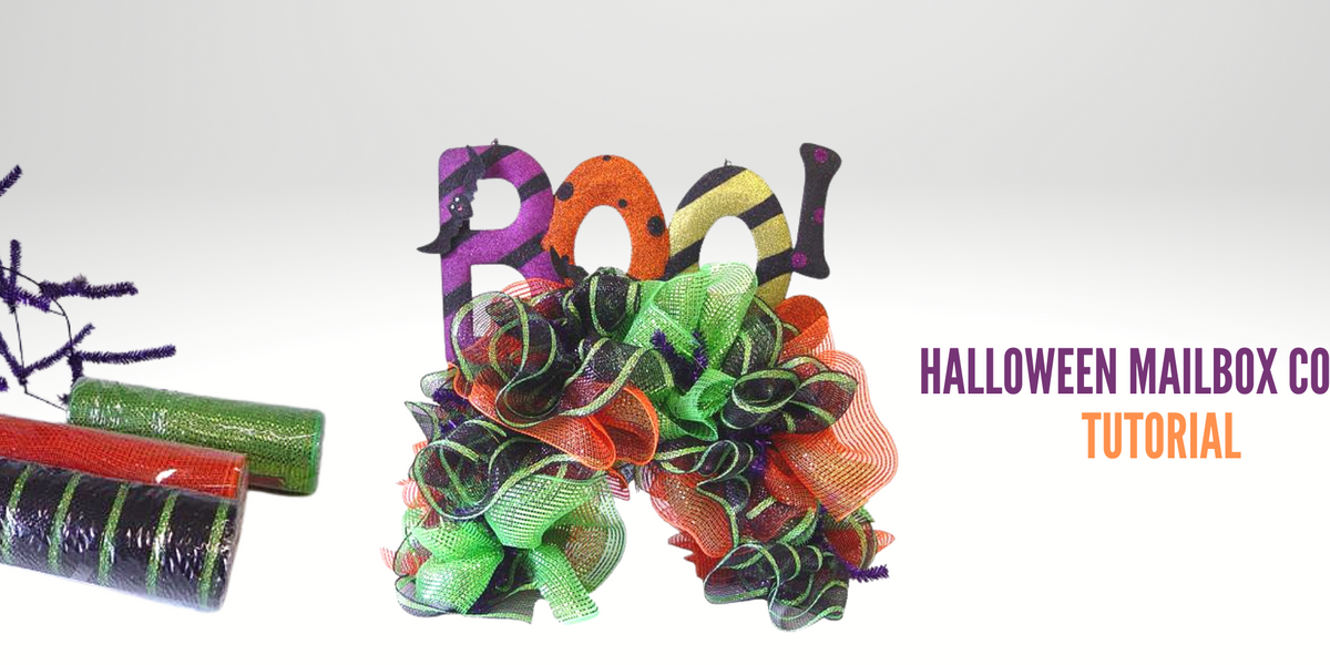 How To Decorate Mailbox With Deco Mesh Shelly Lighting