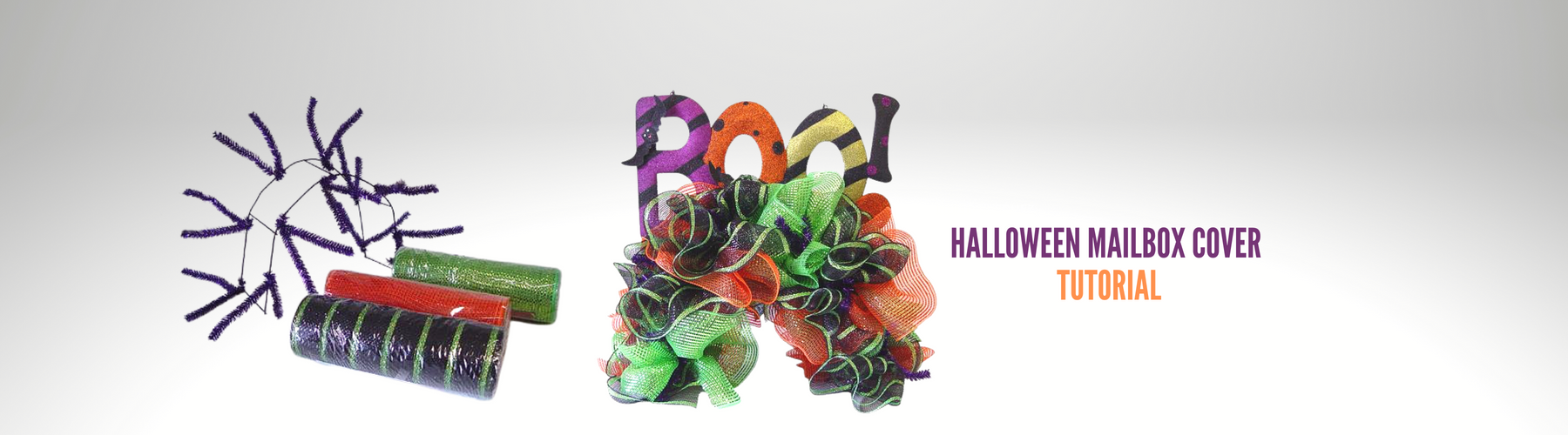 Make a Halloween Mailbox Cover with a Straight Pencil Rail and Mesh