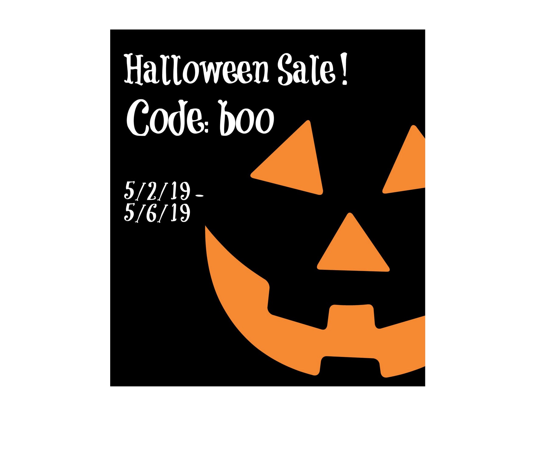 Boo! Halloween Sale
