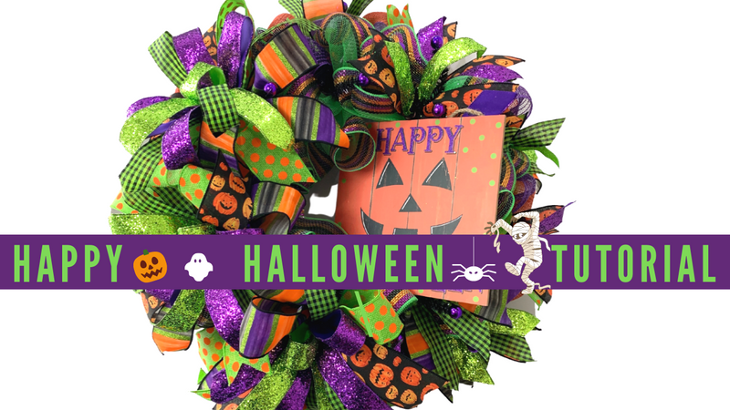 Happy Halloween Wreath Tutorial — Trendy Tree