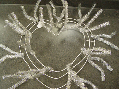Heart Shaped Wreath made from Round Pencil Wreath