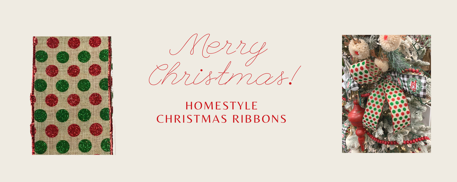 Homestyle Christmas Ribbon — Trendy Tree