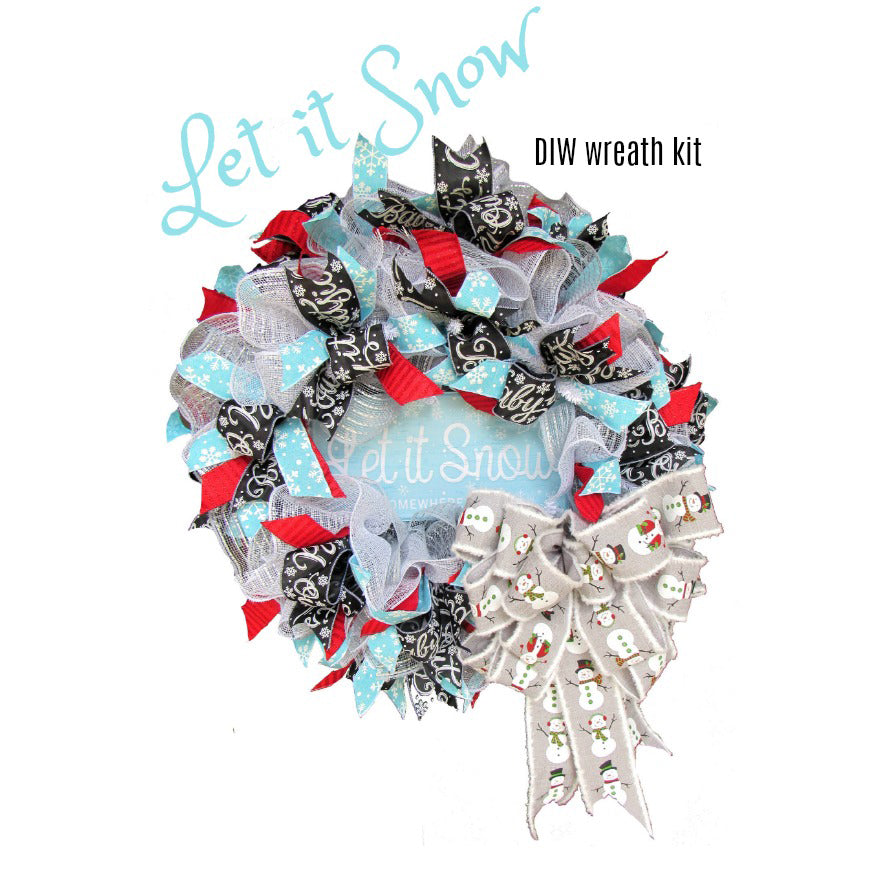 2018 Let it Snow Wreath Tutorial