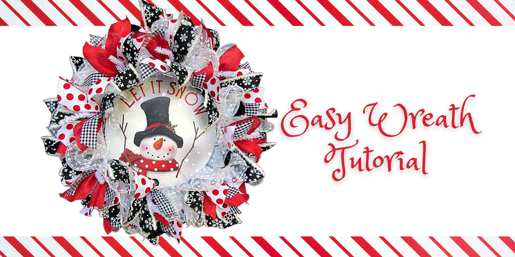 easy ruffle wreath tutorial, christmas, wreath, snowman wreath, let it snow