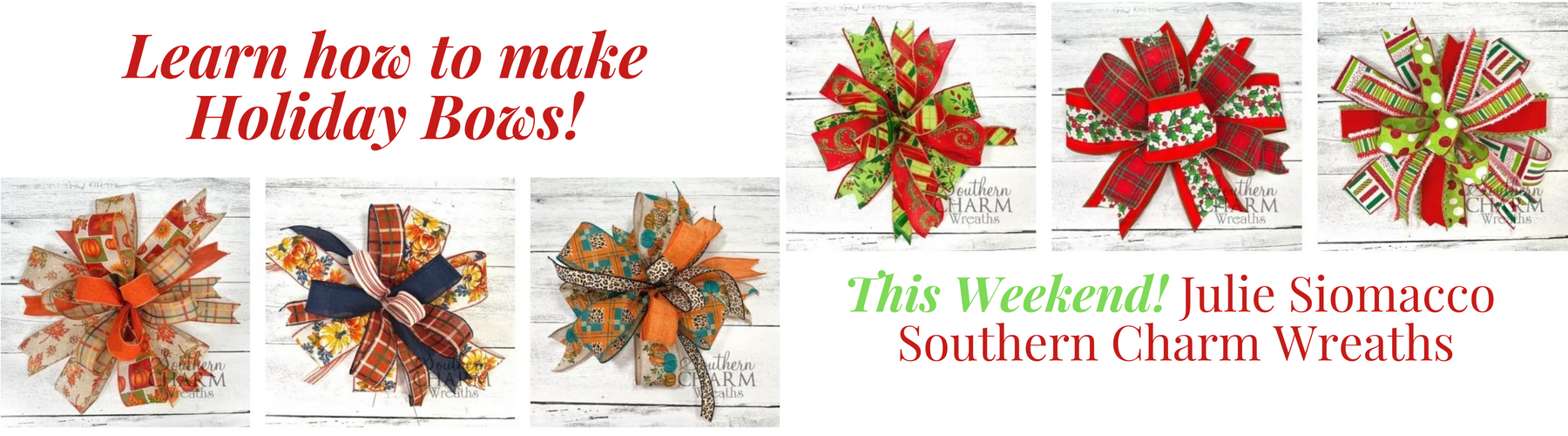 learn how to make bows with southern charm wreaths