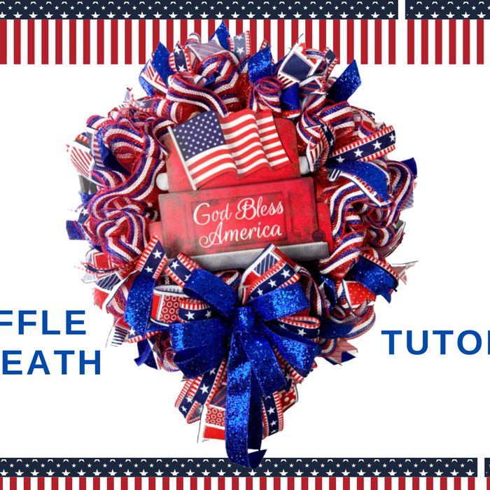 God Bless America Patriotic Wreath