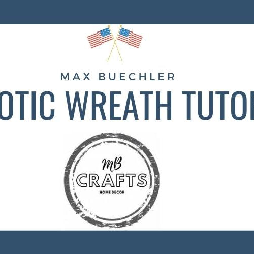 patriotic wreath tutorial by MB Crafts