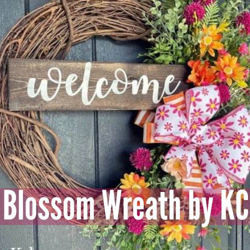 peach blossom grapevine wreath tutorial