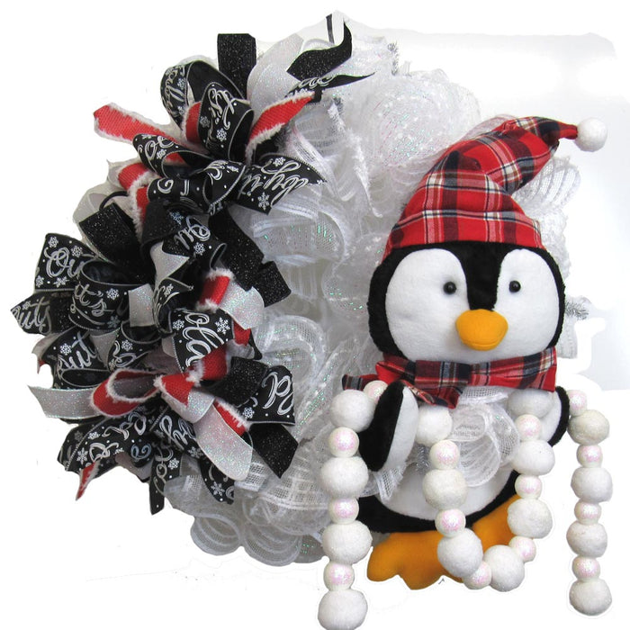 2017 Penguin Wreath Tutorial