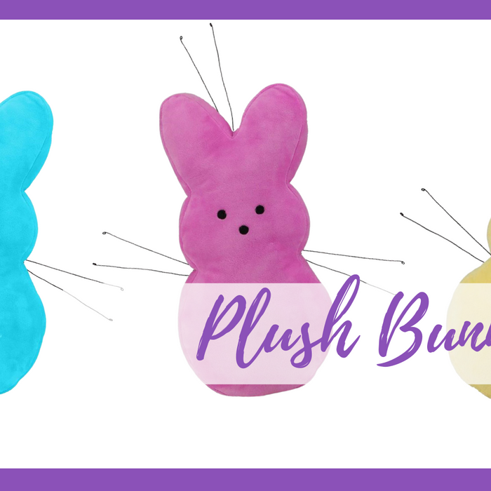 Plush Fabric Bunnies for Easter