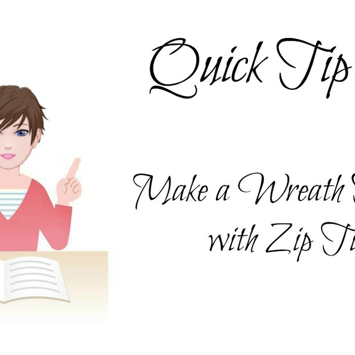 Trendy Tree Quick Tips #1 Make a Wreath Hanger with Zip Ties
