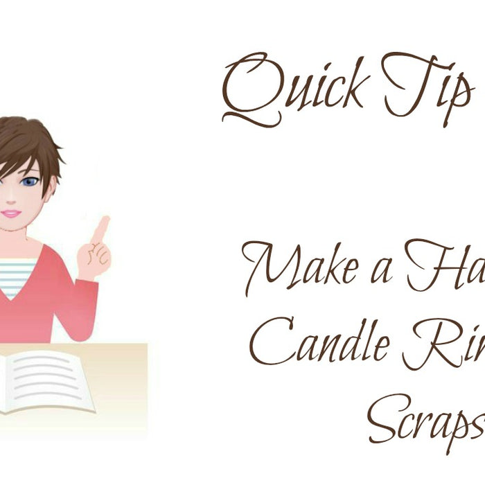 Quick Tip #5 Halloween Candle Ring Made from Scraps