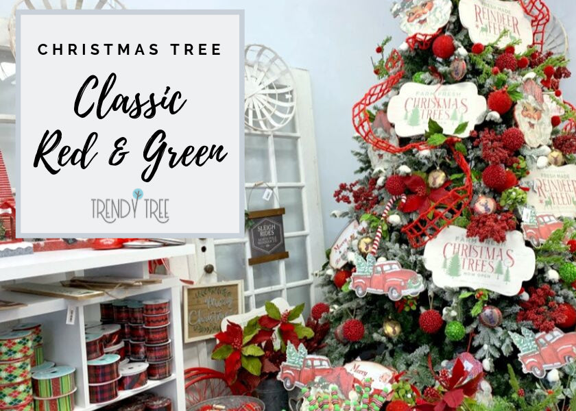 Classic Red Green Christmas Tree Inspiration