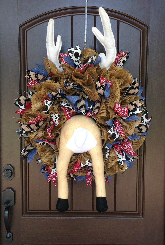Wreath Tutorial with Deer Butt