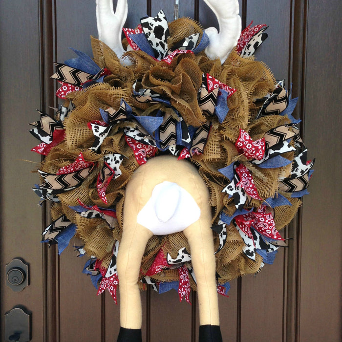 Wreath Tutorial with Deer Butt