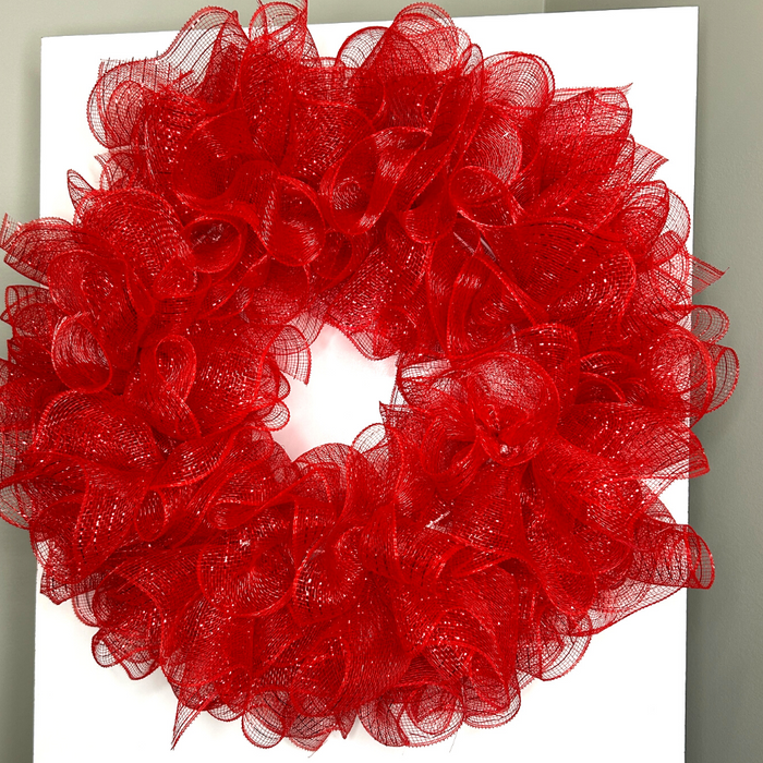 Ruffled Ribbon Wreath Tutorial — Trendy Tree