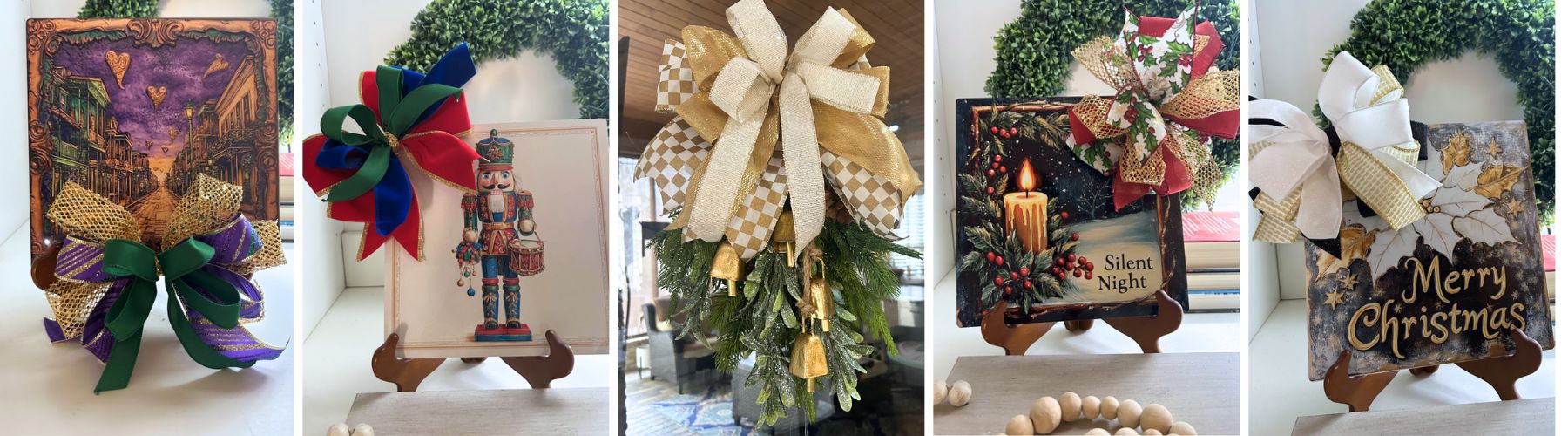 Four Cute Bows and a Pine Swag: Easy Projects from Our Saturday Craft Session