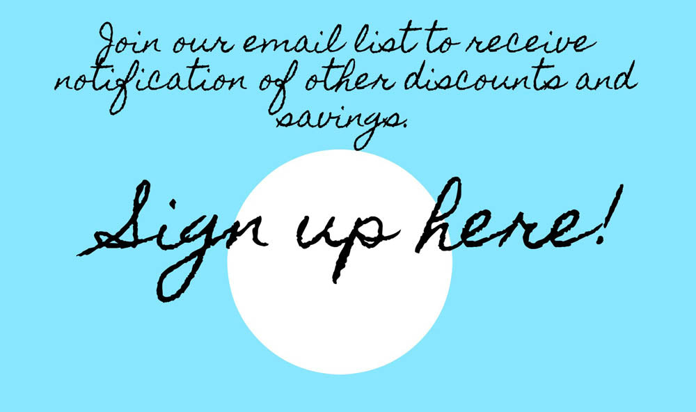 Join our Mailing List!