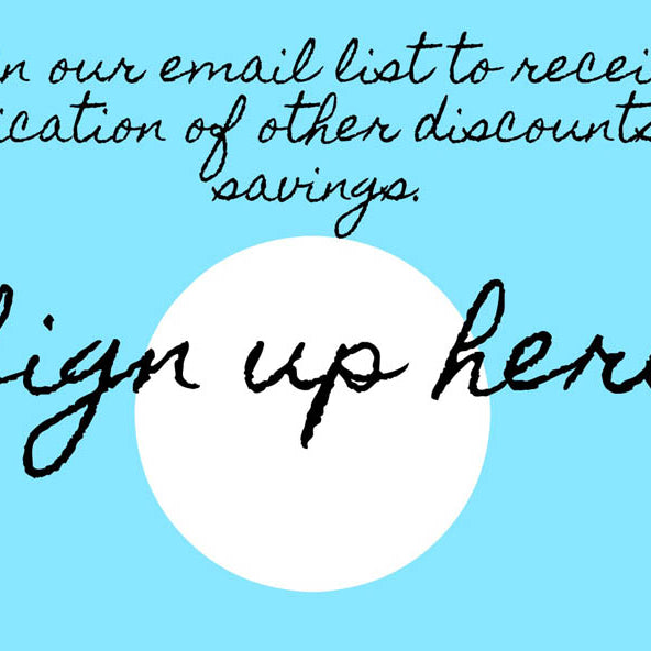 Join our Mailing List!