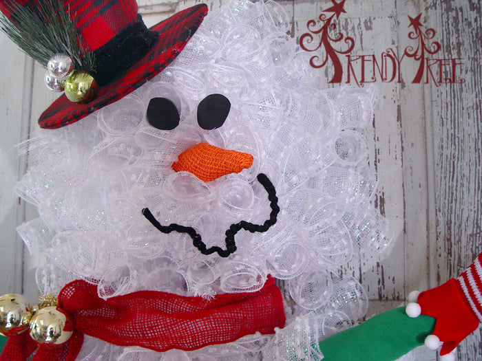 Snowman Wreath Tutorial 2014