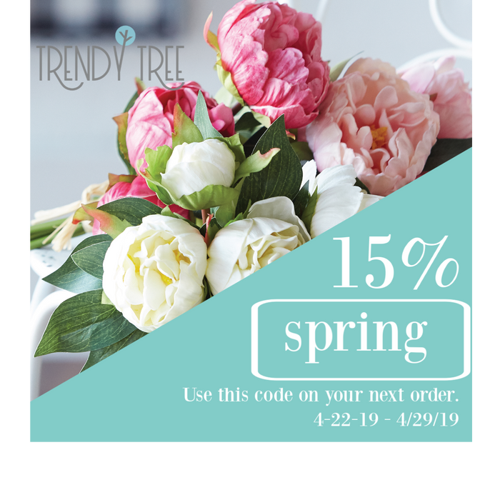 Spring Savings! 15% Off!