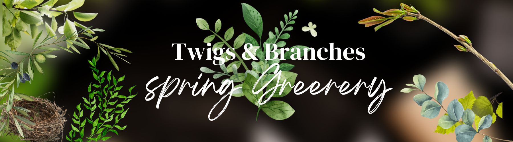 Spring Greenery Picks – Twigs, Branches & Moss for Seasonal Decorating ...