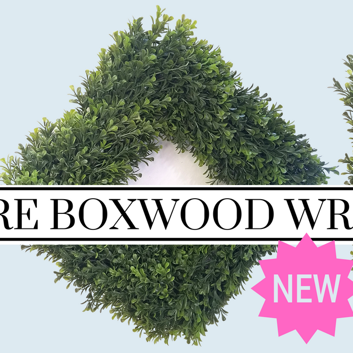 New! Square Boxwood Wreaths Just Arrived!