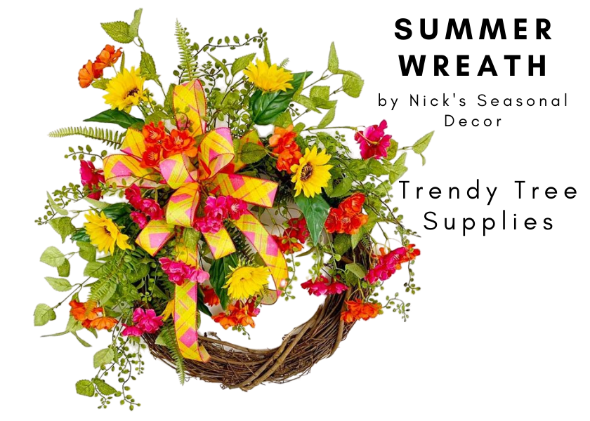 Summer Wreath by Nick's Seasonal Decor