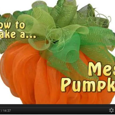 Deco Mesh Pumpkin Video by Trees N Trends
