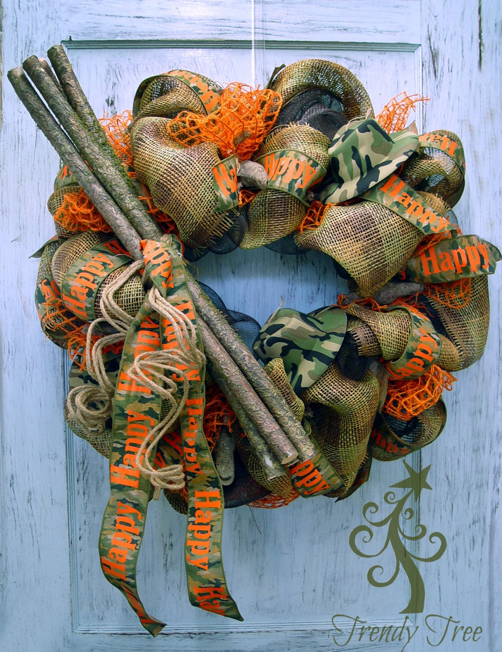 DIY Camo Wreath Tutorial