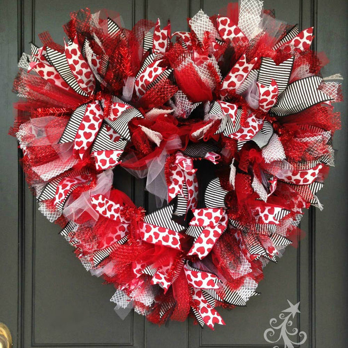 Basic Red Valentine Wreath 2016