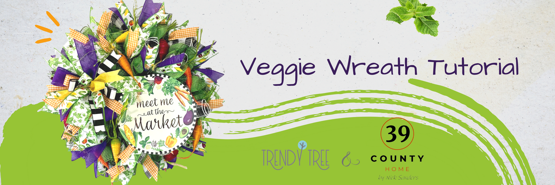 veggie wreath tutorial