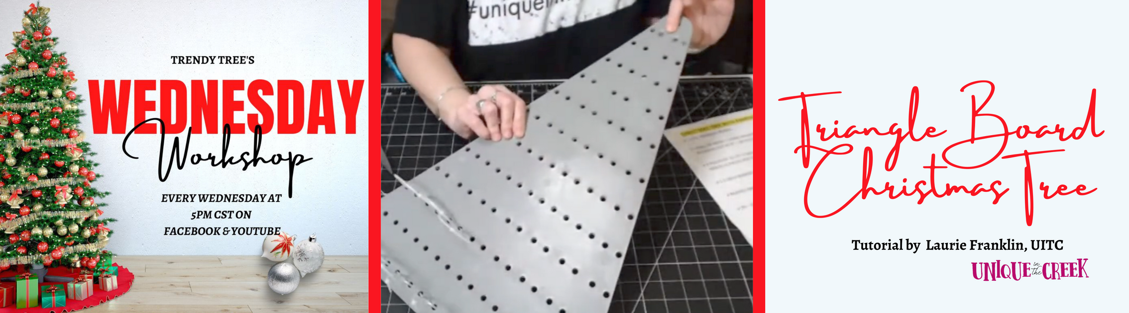 Wednesday Workshop - Triangle Board Christmas Tree — Trendy Tree