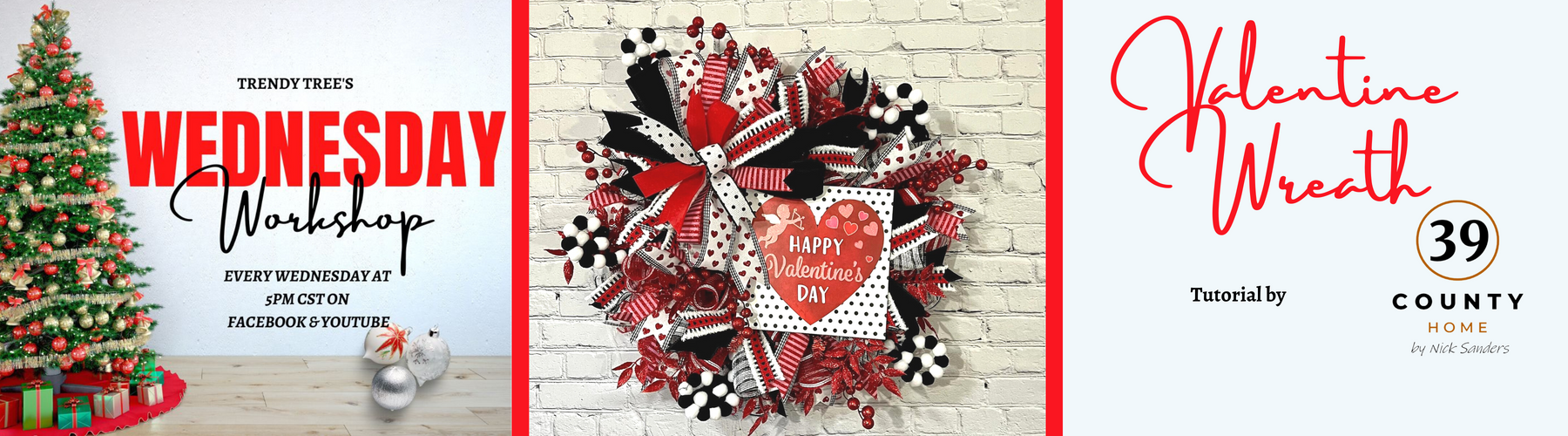 valentine wreath tutorial