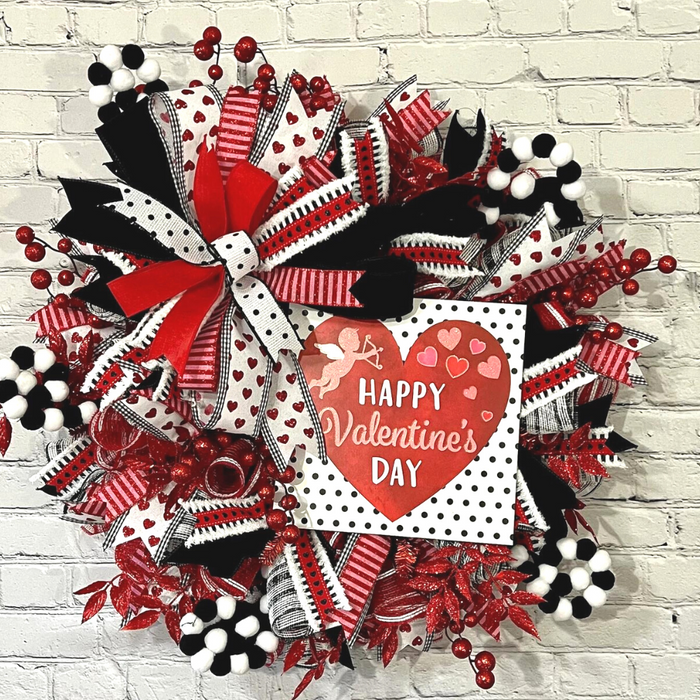 valentine wreath tutorial