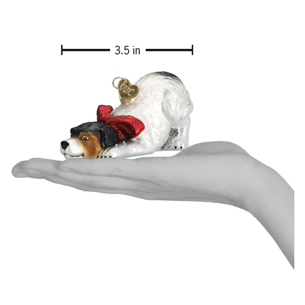 Norman Rockwell Signature Dog Ornament Old World Christmas  12666