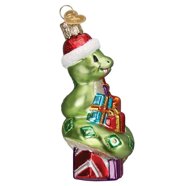 Santa Snake Ornament Old World Christmas  12682