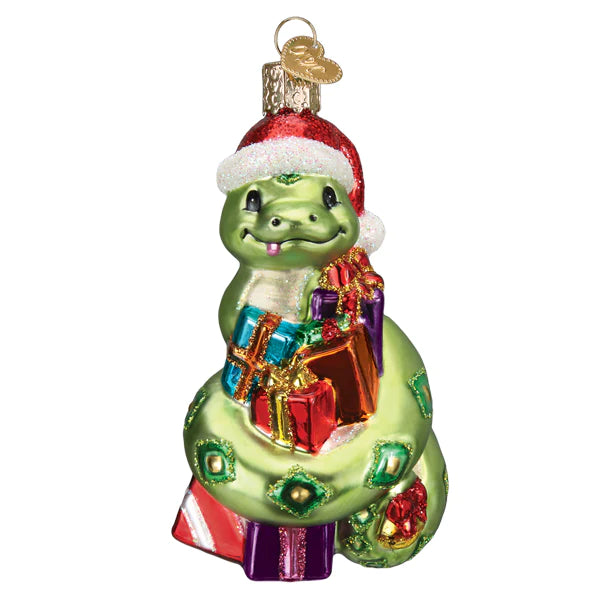 Santa Snake Ornament Old World Christmas  12682