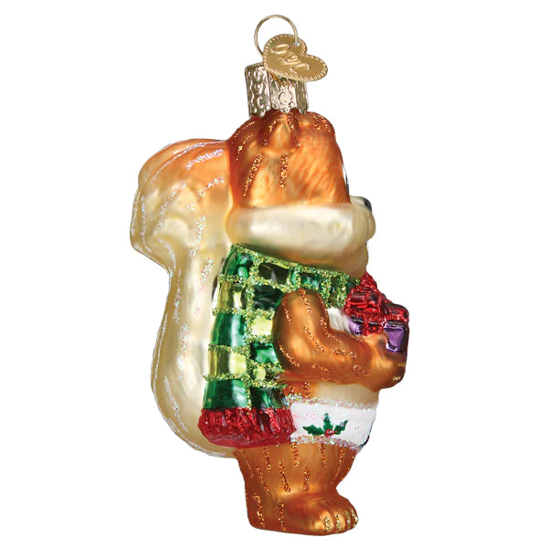 Silly Christmas Squirrel Ornament Old World Christmas  12683