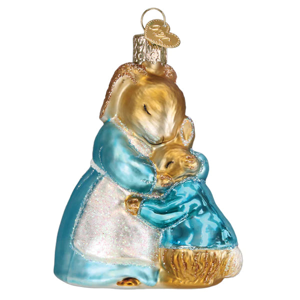 Mrs Rabbit and Peter Ornament Old World Christmas  12687
