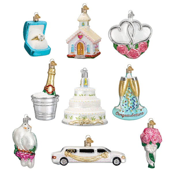 Just Married Collection Old World Christmas Ornaments 14034