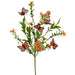 16-inch artificial butterfly pick with orange butterflies, green foliage, and clusters of orange berries