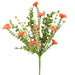 18-inch coral wild flower filler pick with greenery and small berry accents for spring arrangements