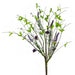 18-inch purple twig filler pick with green leaves and lavender accents for spring decorating